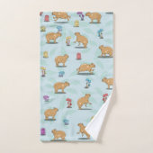 Motif Capybara (Serviette à main)