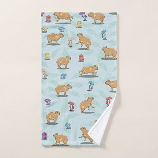 Motif Capybara (Serviette à main)