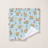 Motif Capybara (Gant de toilette)