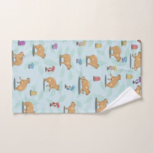 Motif Capybara (Serviette à main)