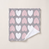 Motif cardiaque (Gant de toilette)