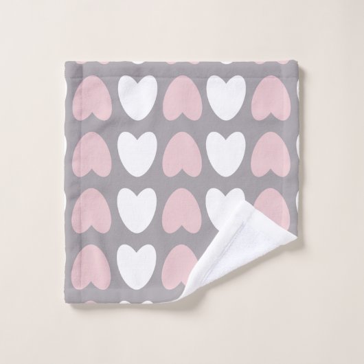 Motif cardiaque (Gant de toilette)