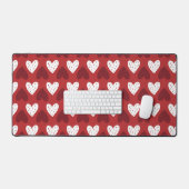 Motif cardiaque avec graines de fraise (Clavier et souris)