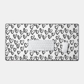 Motif cardiaque de peinture AVC (Clavier et souris)