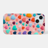 Motif cardiaque multicolore (Verso Horizontal)
