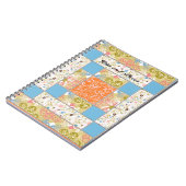 Motif  Carnet personnalisé Chimney Quilt Block (Côté gauche)