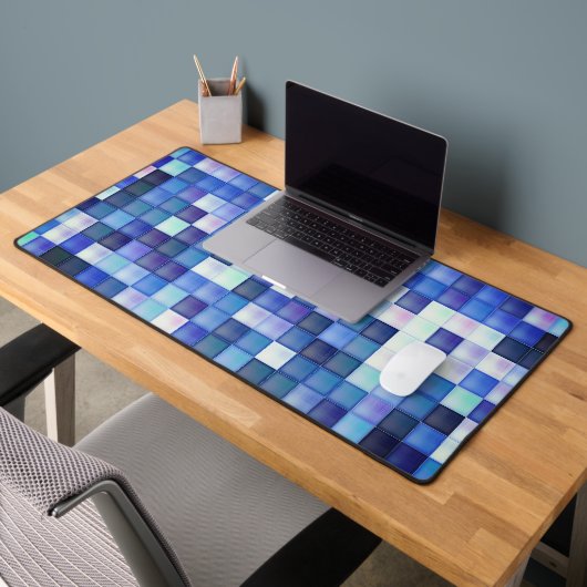 Motif carré bleu de pixels de jeu vidéo (Bureau 2)