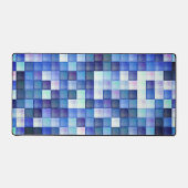 Motif carré bleu de pixels de jeu vidéo (Recto)