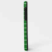 Motif Carré coque iphone vert Monogramme (Dos/Gauche)