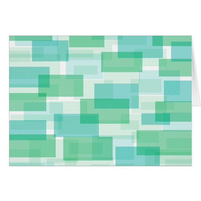 Motif carré géométrique vert (Devant horizontal)