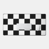 Motif carré large blanc et noir (Clavier et souris)