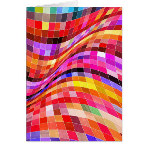 Motif Carré psychédélique