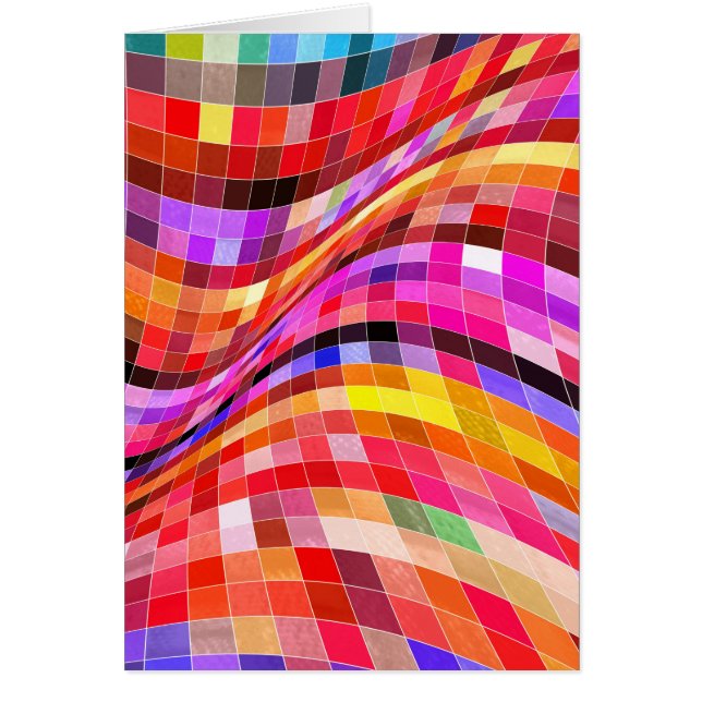 Motif Carré psychédélique (Devant)