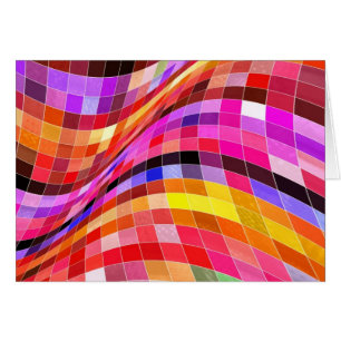 Motif Carré psychédélique