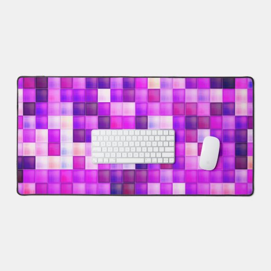 Motif carré rose en pixels de jeu vidéo (Clavier et souris)