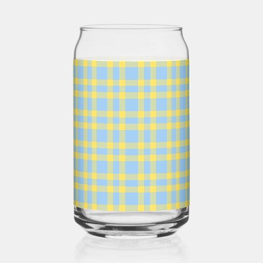 Motif carreaux bleu jaune (Recto)