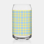 Motif carreaux bleu jaune (Gauche)