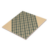 Motif carreaux jaune vert (Côté)