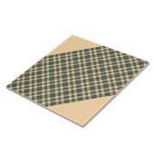 Motif carreaux jaune vert (Côté)