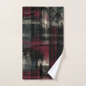 Motif carreaux Punk Grunge Alternative dévasté (Serviette à main)