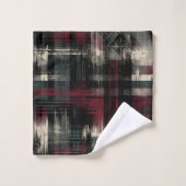 Motif carreaux Punk Grunge Alternative dévasté (Gant de toilette)