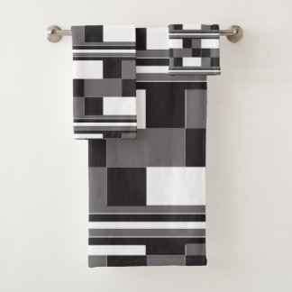 Motif Carreaux Rayures Gris Noir Blanc