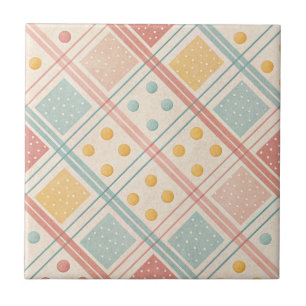 Motif carreaux terracotta milieu du siècle