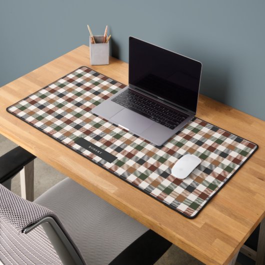 Motif carreaux Ton Terre Rustique (Bureau 2)