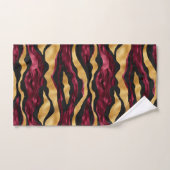 Motif carrelé d'or de Bourgogne (Serviette à main)