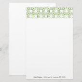 Motif Cercle Vert Personnaliser la papeterie (Devant / Derrière)