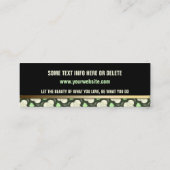 Motif Cercles de crème verte | Mini cartes biz noi (Dos)