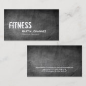 Motif Chalkboard Personal Trainer Carte de visite (Devant / Derrière)
