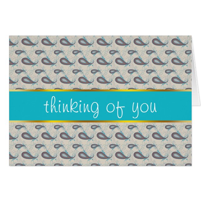 Motif Champagne Paisley (Devant horizontal)