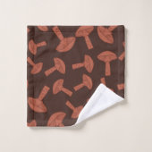 Motif champignon (Gant de toilette)