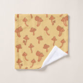 Motif champignon (Gant de toilette)