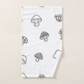 Motif champignon (Serviette à main)