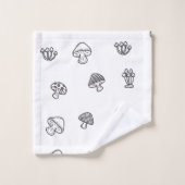 Motif champignon (Gant de toilette)