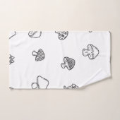 Motif champignon (Serviette à main)