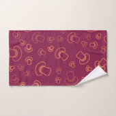 Motif champignon (Serviette à main)