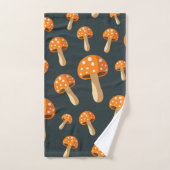 Motif champignon (Serviette à main)