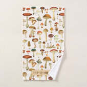 Motif champignon vintage (Serviette à main)