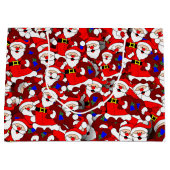 Motif chaotique Père Noël transportant des sacs co (Devant)