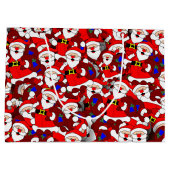 Motif chaotique Père Noël transportant des sacs co (Dos)