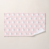 Motif chat chaton mignon dormant (Serviette à main)