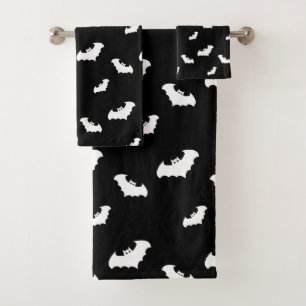 Motif Chauves-Souris Noires Halloween Épouvantable