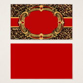 Motif Cheetah noir et rouge (Devant & derrière)