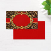 Motif Cheetah noir et rouge (Bureau)