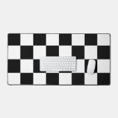 Motif chèque À damiers noir blanc (Clavier et souris)