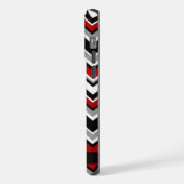 Motif Chevron blanc noir gris blanc personnalisabl (Côté gauche)