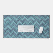 Motif chevron bleu (Clavier et souris)